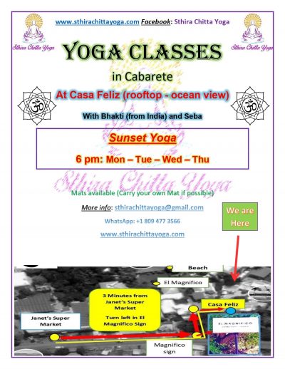 Sunset Yoga Classes - Sthira Chitta Yoga - Cabarete